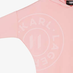 KARL LAGERFELD KIDS-Teen Girls Pink Sweatshirt Dress | Childrensalon Outlet