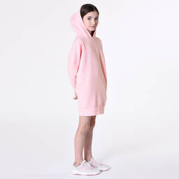 KARL LAGERFELD KIDS-Teen Girls Pink Sweatshirt Dress | Childrensalon Outlet