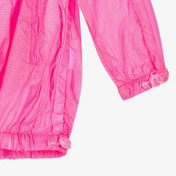 KARL LAGERFELD KIDS-Teen Girls Pink Windcheater Raincoat | Childrensalon Outlet