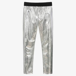 KARL LAGERFELD KIDS-ليغنغز تينز بناتي لون فضّي | Childrensalon Outlet