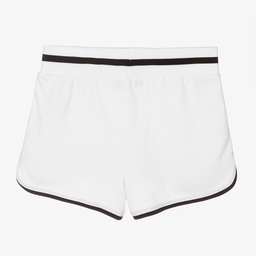 KARL LAGERFELD KIDS-شورت تينز بناتي مودال جيرسي لون أبيض | Childrensalon Outlet