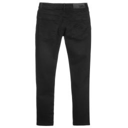 KARL LAGERFELD KIDS-Teen Grey Logo Jeans | Childrensalon Outlet