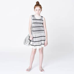 KARL LAGERFELD KIDS-White Choupette Flip-Flops | Childrensalon Outlet