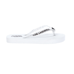 KARL LAGERFELD KIDS-White Choupette Flip-Flops | Childrensalon Outlet