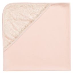 Kate Mack & Biscotti-Pink Lace Trim Blanket (68cm) | Childrensalon Outlet