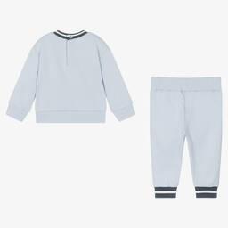 KENZO KIDS-Голубой спортивный костюм из хлопка с животными | Childrensalon Outlet