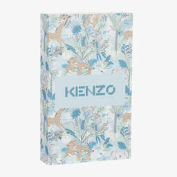 KENZO KIDS-Baby Boys Blue Cotton Animals Trouser Set | Childrensalon Outlet