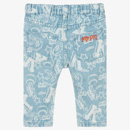 كينزو كيدز-جينز أطفال ولادي قطن دنيم لون أزرق | Childrensalon Outlet