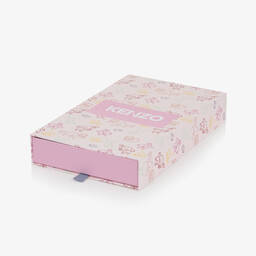 KENZO KIDS-طقم فستان أطفال بناتي قطن جيرسي لون زهري | Childrensalon Outlet