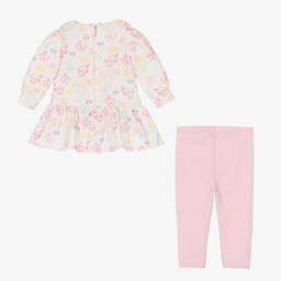 KENZO KIDS-Baby Girls Pink Cotton Leggings Set | Childrensalon Outlet