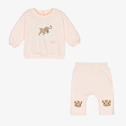 KENZO KIDS-Розовый спортивный костюм из хлопка | Childrensalon Outlet
