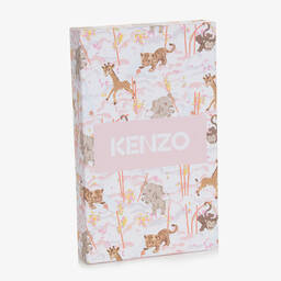 KENZO KIDS-Белая футболка и розовый песочник из хлопка для малышек | Childrensalon Outlet