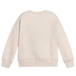 KENZO KIDS-Бежевая хлопковая толстовка с тигром | Childrensalon Outlet