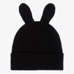 KENZO KIDS-Черная шапка-бини с заячьими ушками | Childrensalon Outlet