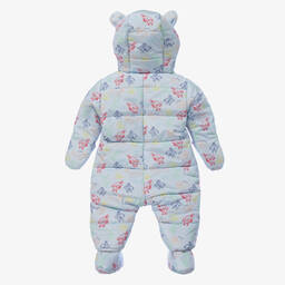 KENZO KIDS-Blue Animal Print Snowsuit | Childrensalon Outlet