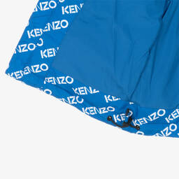 KENZO KIDS-Blue Down Padded Logo Gilet | Childrensalon Outlet