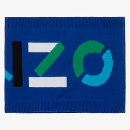 KENZO KIDS-Blue Knitted Logo Snood | Childrensalon Outlet