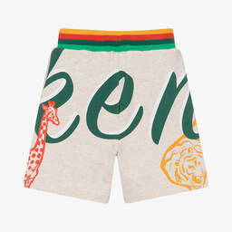 KENZO KIDS-شورت أطفال ولادي قطن لون بيج مونس | Childrensalon Outlet