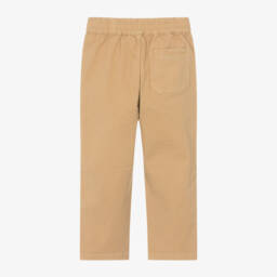 KENZO KIDS-Boys Beige Twill Cotton Trousers | Childrensalon Outlet