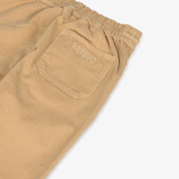 KENZO KIDS-Boys Beige Twill Cotton Trousers | Childrensalon Outlet