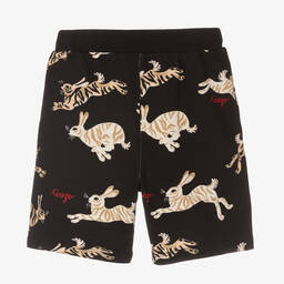 KENZO KIDS-شورت قطن لون أسود للأولاد | Childrensalon Outlet