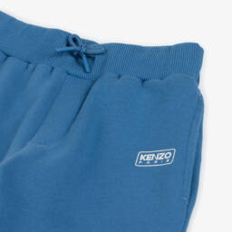 KENZO KIDS-بنطلون رياضي قطن عضوي لون أزرق | Childrensalon Outlet