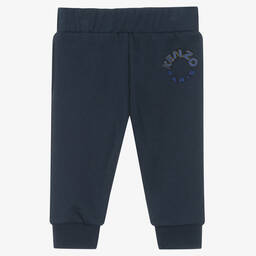 KENZO KIDS-Boys Blue Cotton Joggers | Childrensalon Outlet