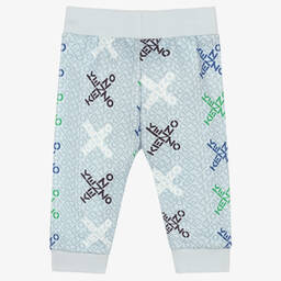 KENZO KIDS-Голубые хлопковые джоггеры | Childrensalon Outlet