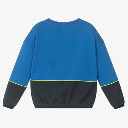 KENZO KIDS-Синий хлопковый свитшот | Childrensalon Outlet