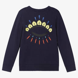 KENZO KIDS-Boys Blue Eye Logo Sweater | Childrensalon Outlet