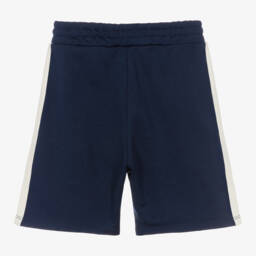 KENZO KIDS-Boys Blue Iconic Emblem Shorts | Childrensalon Outlet