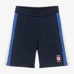 KENZO KIDS-Boys Blue Iconic Emblem Shorts | Childrensalon Outlet