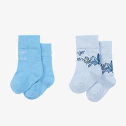 KENZO KIDS-Детские синие вязаные носки для мальчиков | Childrensalon Outlet