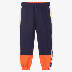 KENZO KIDS-Синие джоггеры для мальчиков | Childrensalon Outlet