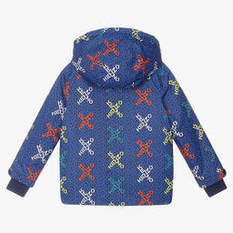 KENZO KIDS-Boys Blue Logo Ski Jacket | Childrensalon Outlet