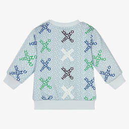KENZO KIDS-Голубой свитшот для мальчиков | Childrensalon Outlet