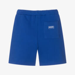 KENZO KIDS-Boys Blue Organic Cotton Bermudas | Childrensalon Outlet