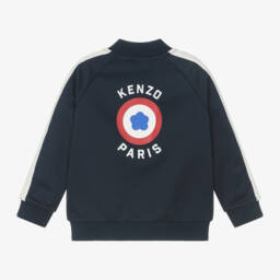 KENZO KIDS-Boys Blue Stripe Zip Jacket | Childrensalon Outlet