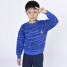 كينزو كيدز-بلوفر فيسكوز محبوك لون أزرق للأولاد | Childrensalon Outlet