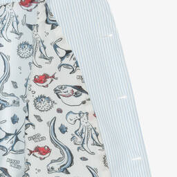 KENZO KIDS-Boys Blue & White Striped Cotton Blazer | Childrensalon Outlet