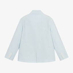 KENZO KIDS-Boys Blue & White Striped Cotton Blazer | Childrensalon Outlet