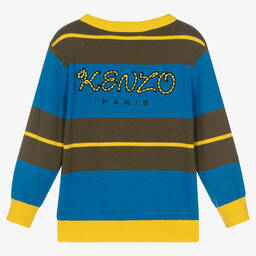 KENZO KIDS-Boys Blue & Yellow KOTORA Sweater | Childrensalon Outlet