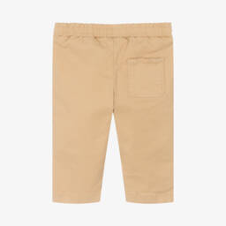KENZO KIDS-Boys Cotton Twill Beige Trousers | Childrensalon Outlet