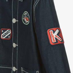 كينزو كيدز-جاكيت دنيم لون أزرق داكن للأولاد | Childrensalon Outlet