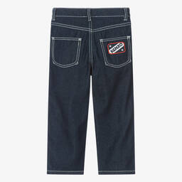 KENZO KIDS-Boys Dark Blue Denim Jeans | Childrensalon Outlet