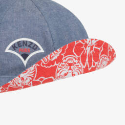 KENZO KIDS-Boys Dual-Tone Cotton Sun Hat | Childrensalon Outlet