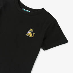 KENZO KIDS-Boys Ebony Graphic Cotton Tee | Childrensalon Outlet