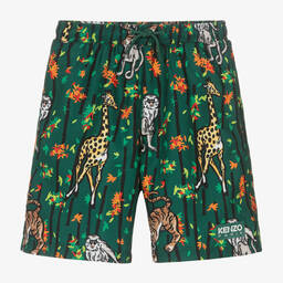 KENZO KIDS-شورت سباحة لون أخضر للأولاد | Childrensalon Outlet