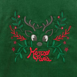 KENZO KIDS-Зеленый новогодний блейзер для мальчиков | Childrensalon Outlet