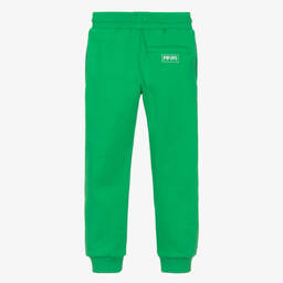 KENZO KIDS-Зеленые джоггеры из хлопкового джерси | Childrensalon Outlet